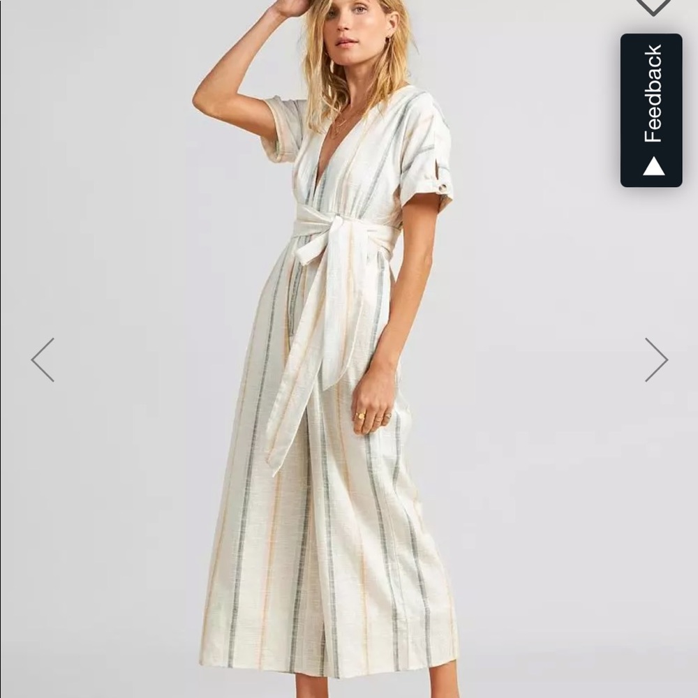 Billabong Cropped Wide Leg Jumpsuit